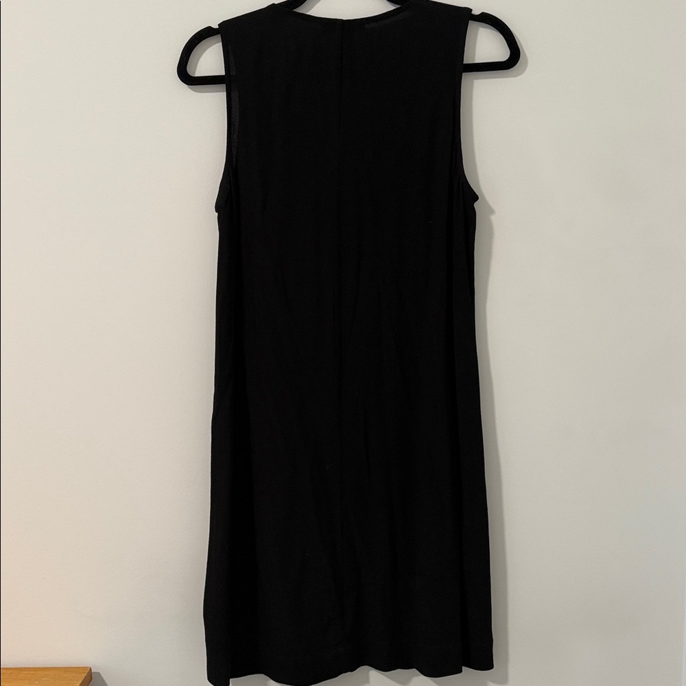 Madewell Black V-Neck Mini Dress - Picture 4 of 5